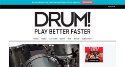 Desktop Screenshot of drummagazine.com