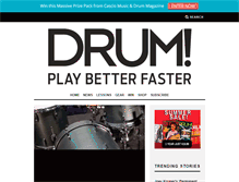 Tablet Screenshot of drummagazine.com